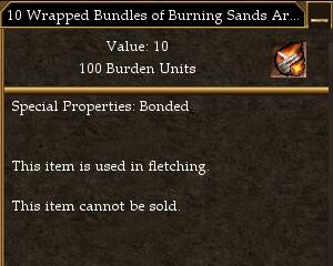 File:Wrapped Bundle of Burning Sands Arrowheads.jpg