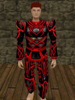 Sharded Greater Celdon dyed red
