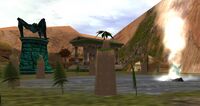 A hot spring provides fresh water in this desert oasis town.