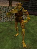 Bleeargh says, "I smell big nasties! Big wanga coming! Protect Bleeargh!"