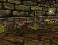 Treasure heaps which can't be picked up in the last room