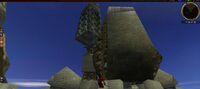 Standing on the walls of Linvak Tukal, view of Mage Tower and Lord Kresovus "Crest".