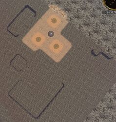 Aerial Overview on the new wall structures at the Direlands Gear Knight Invasion Area