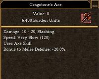 Cragstone's Axe (Bronze Version)